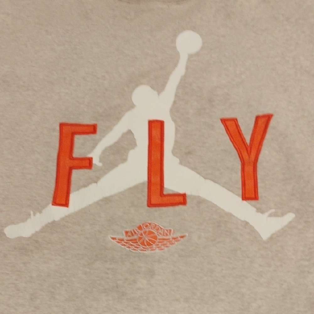 Rare Vintage 90s Air Jordan Fly Jump Man Sweater Men's 3xl Grey Orange
